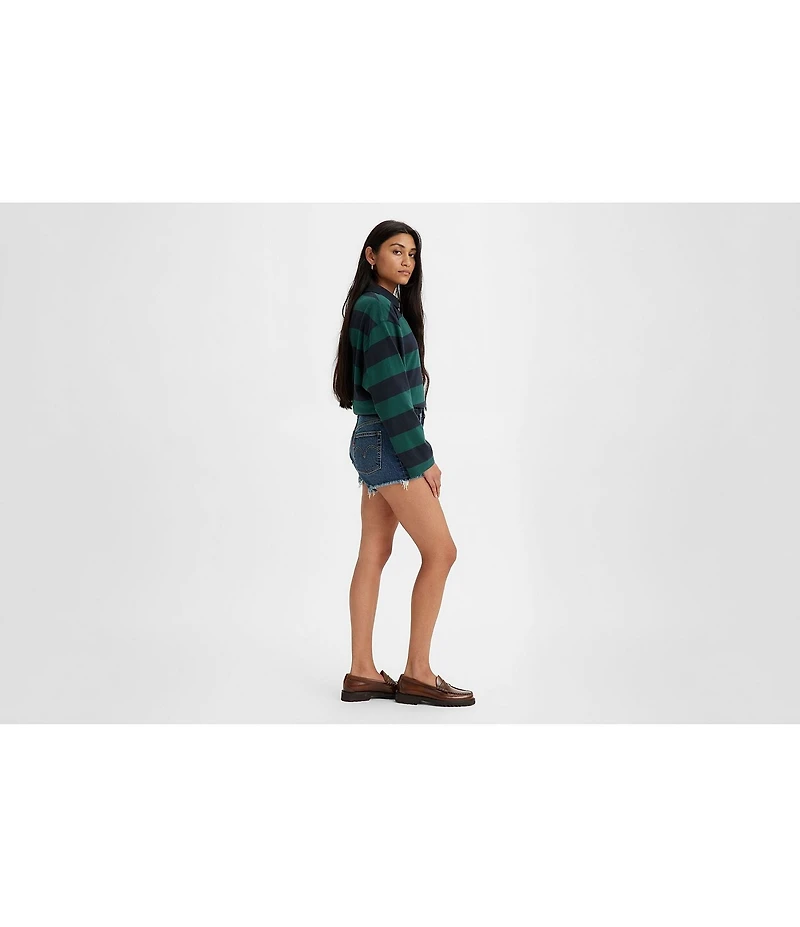 Levi's® 501 High Rise Frayed Hem Denim Shorts