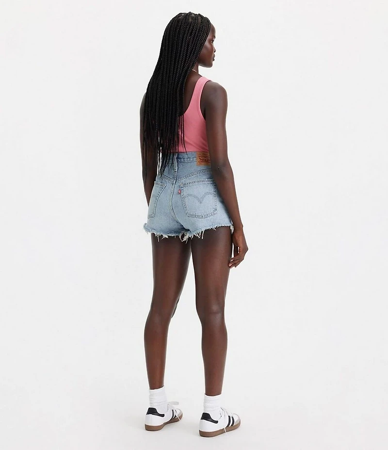 Levi's® 501 High Rise Frayed Hem Cut Off Shorts