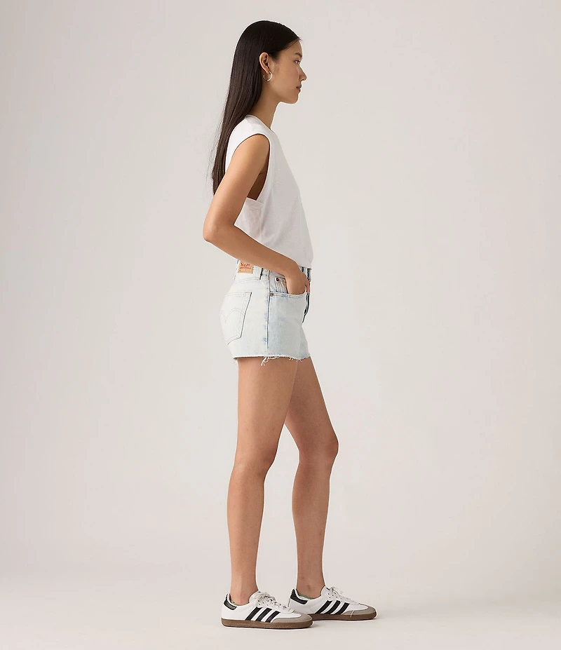 Levi's® 501® Original High Rise Frayed Hem Denim Shorts