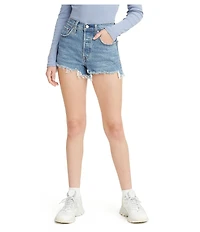 Levi's® 501® Original High Rise Frayed Hem Denim Shorts