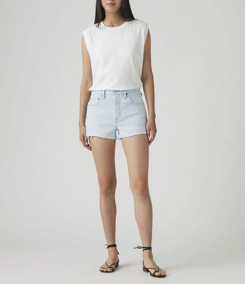 Levi's® 501® Original High Rise Frayed Hem Denim Shorts