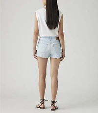 Levi's® 501® Original High Rise Frayed Hem Denim Shorts