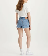 Levi's® 501® Original High-Rise Destructed Frayed Hem Denim Shorts
