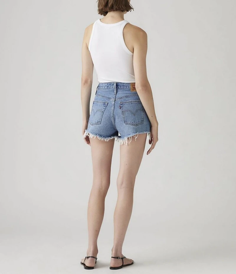 Levi's® 501® Original High-Rise Destructed Frayed Hem Denim Shorts