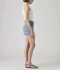 Levi's® 501® Original High-Rise Destructed Frayed Hem Denim Shorts