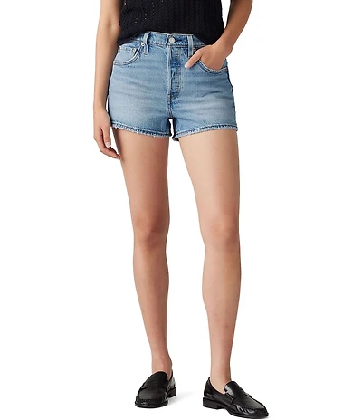Levi's® 501® Original High-Rise Destructed Frayed Hem Denim Shorts
