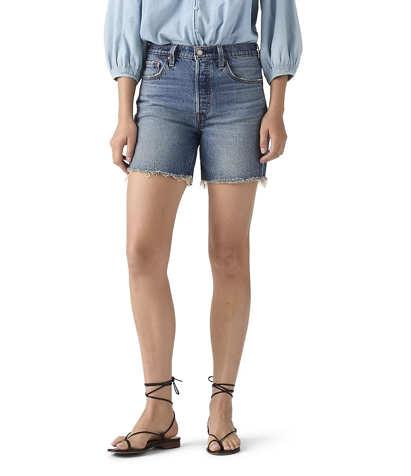 Levi's® 501® Original High Rise Mid Thigh Denim Shorts
