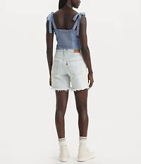 Levi's® 501® Original High Rise Mid Thigh Distressed Denim Shorts