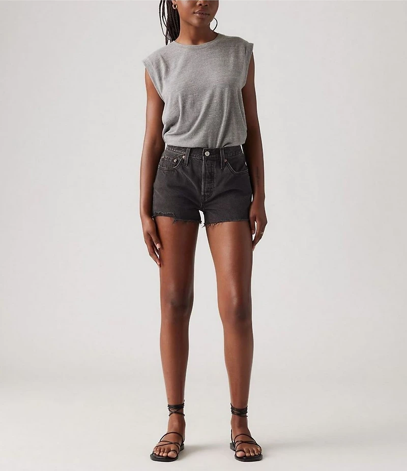 Levi's® 501 Original High Rise Frayed Hem Shorts