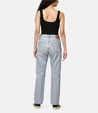 Levi's® 501® Original Mid Rise Distressed Straight Leg Jeans