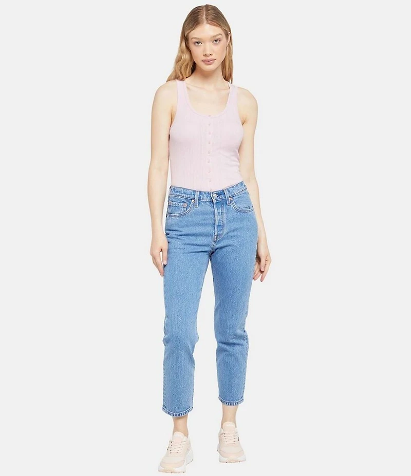 Levi's® 501® Original Mid Rise Fitted Cropped Jeans