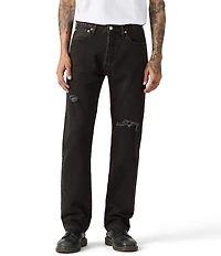 Levi's® 501® Regular Fit Distressed Straight Leg Jeans