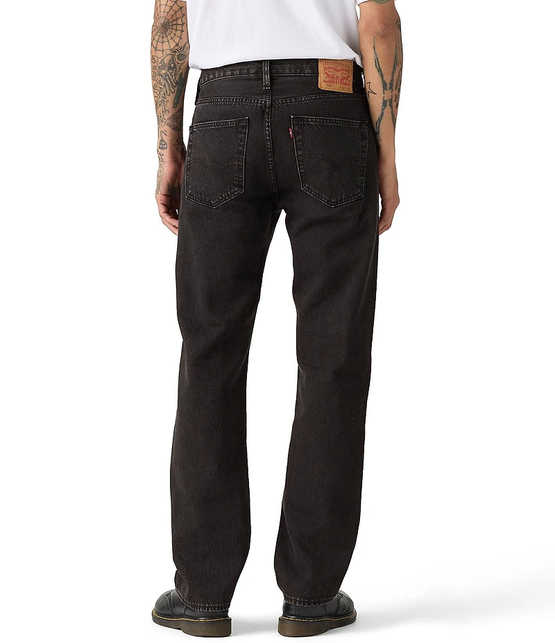 Levi's® 501® Regular Fit Distressed Straight Leg Jeans