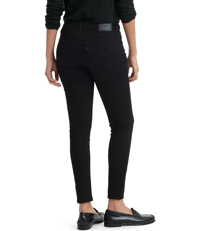 Levi's® 711 Mid Rise Black Skinny Jeans