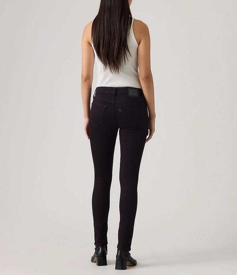 Levi's® 711 Mid Rise Black Skinny Jeans