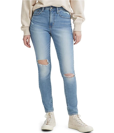 Levi's® 721 High Rise Destructed Skinny Jeans