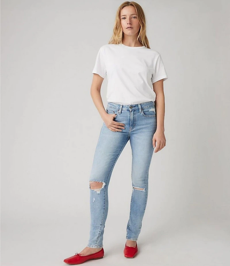 Levi's® 721 High Rise Destructed Skinny Jeans