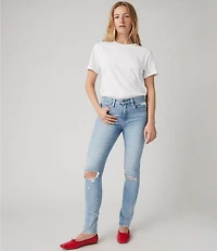 Levi's® 721 High Rise Destructed Skinny Jeans