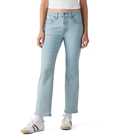 Levi's® 725 High Rise Light Wash Kick Bootcut Ankle Jeans
