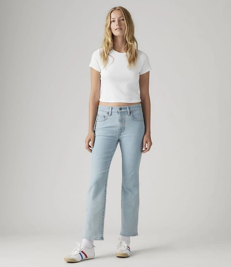 Levi's® 725 High Rise Light Wash Kick Bootcut Ankle Jeans
