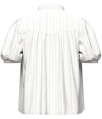 Levi's® Amelie Vertical Line Poplin Short Sleeves Blouse