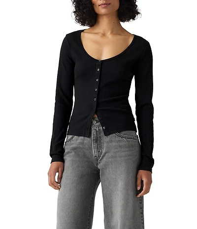 Levi's® Austen Long Sleeve Button Front Top
