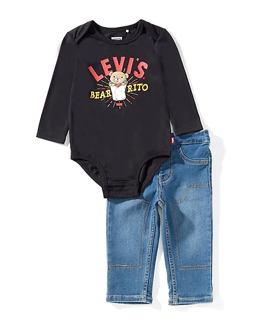 Levi's® Baby Boys Bearrito Bodysuit & Denim Jeans 2-Piece Set