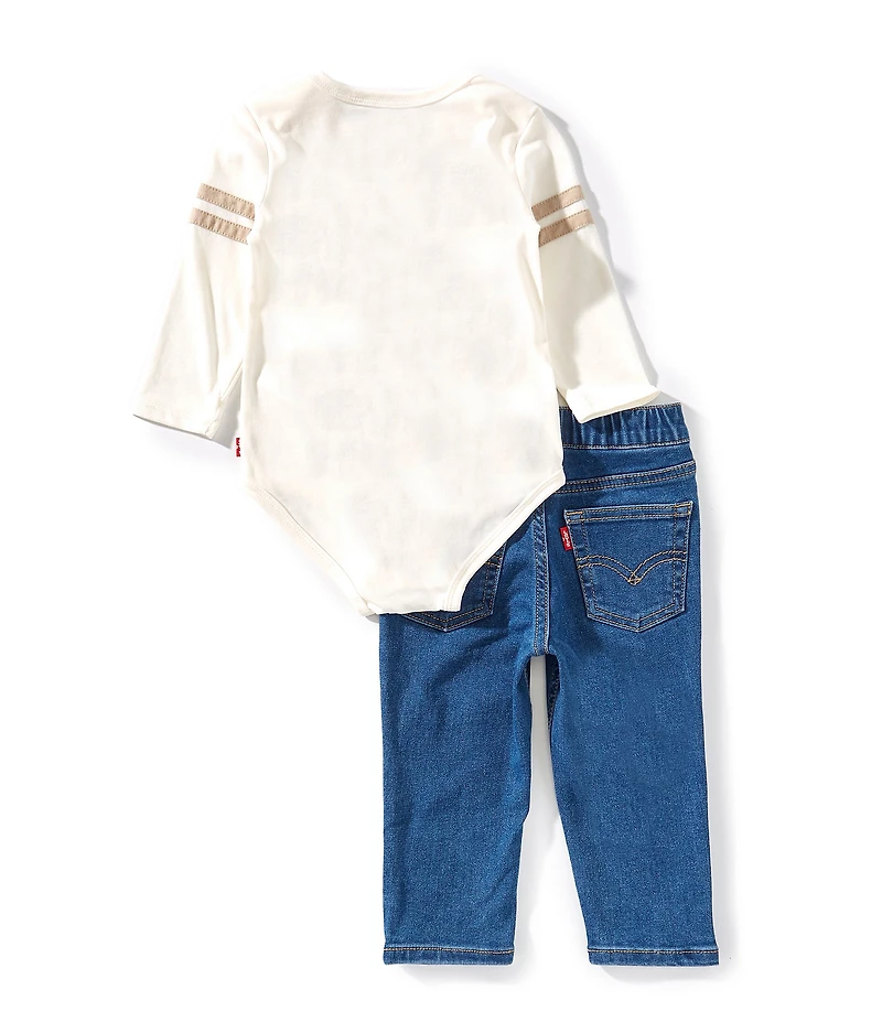 Levi's® Baby Boys Long Sleeve Football T-Shirt & Denim Jeans 2-Piece Set