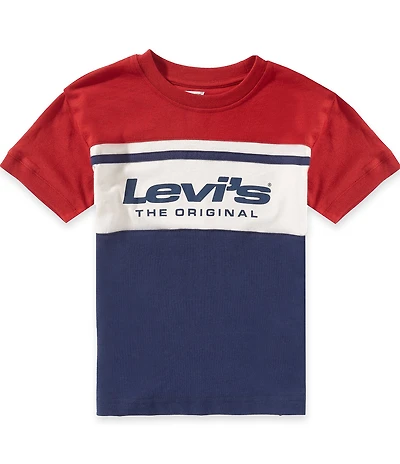 Levi's Little Boys Short Sleeve Downtown Color Block Ringer Tee