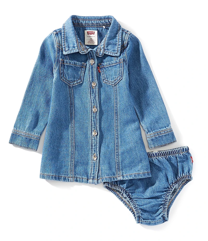 Levi's® Baby Girl Western Denim Skirt Dress