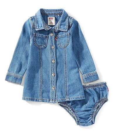 Levi's® Baby Girl Western Denim Skirt Dress