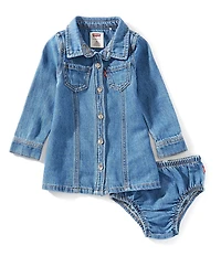 Levi's® Baby Girl Western Denim Skirt Dress