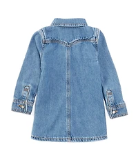 Levi's® Baby Girls Long Sleeve Denim Western Shirt Dress