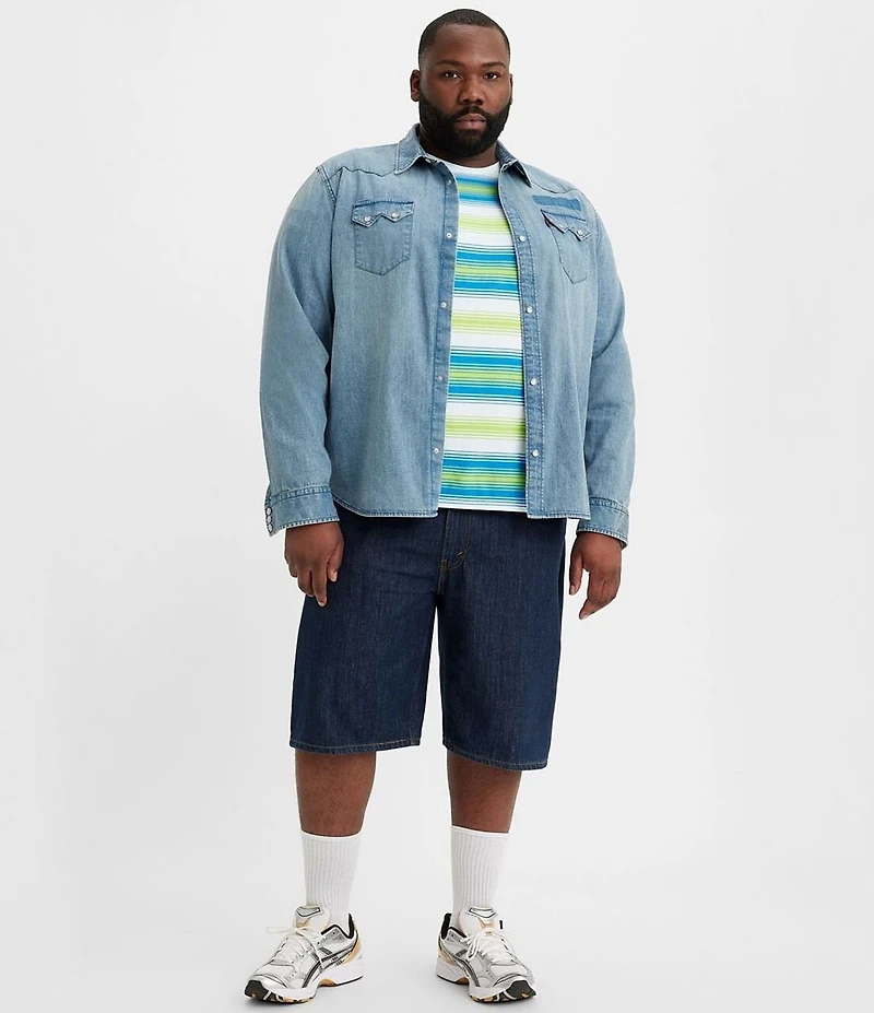 Levi's® Big & Tall 469 Loose Fit 12#double; Inseam Denim Shorts