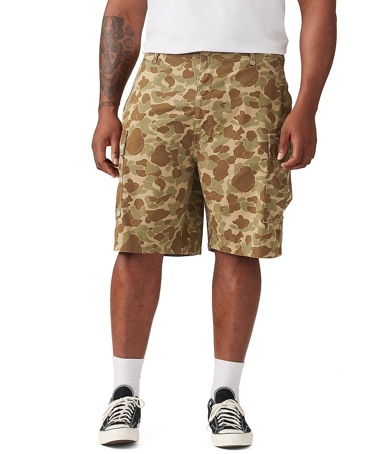 Levi's® Big & Tall Duck Camo 10#double; Inseam Carrier Cargo Shorts