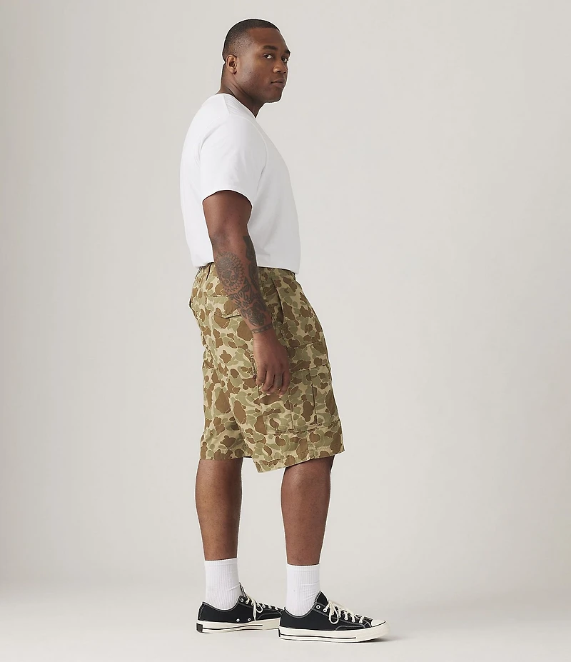 Levi's® Big & Tall Duck Camo 10#double; Inseam Carrier Cargo Shorts