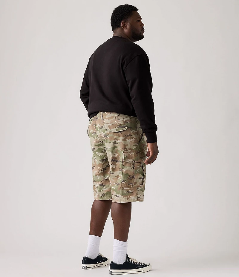 Levi's® Big & Tall Duck Soft Camo 10#double; Inseam Carrier Cargo Shorts