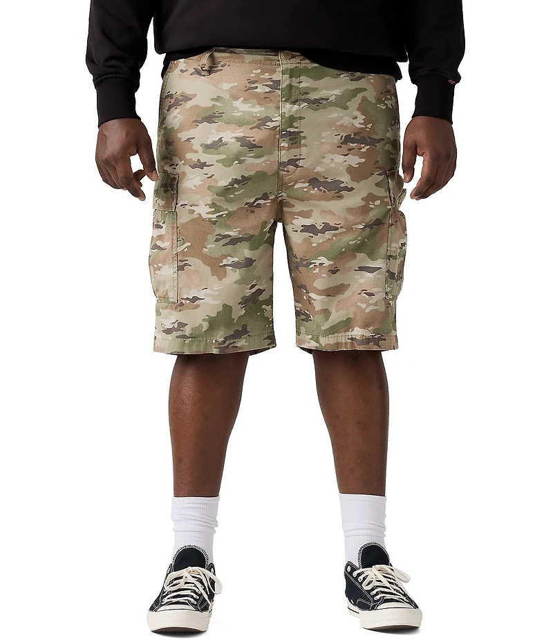 Levi's® Big & Tall Duck Soft Camo 10#double; Inseam Carrier Cargo Shorts