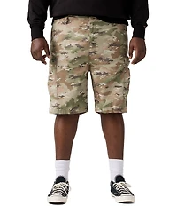 Levi's® Big & Tall Duck Soft Camo 10#double; Inseam Carrier Cargo Shorts