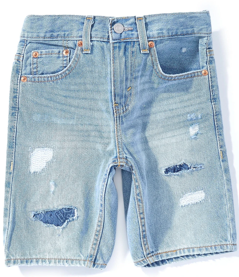 Levi's® Big Boys Distressed Slim Fit Denim Shorts