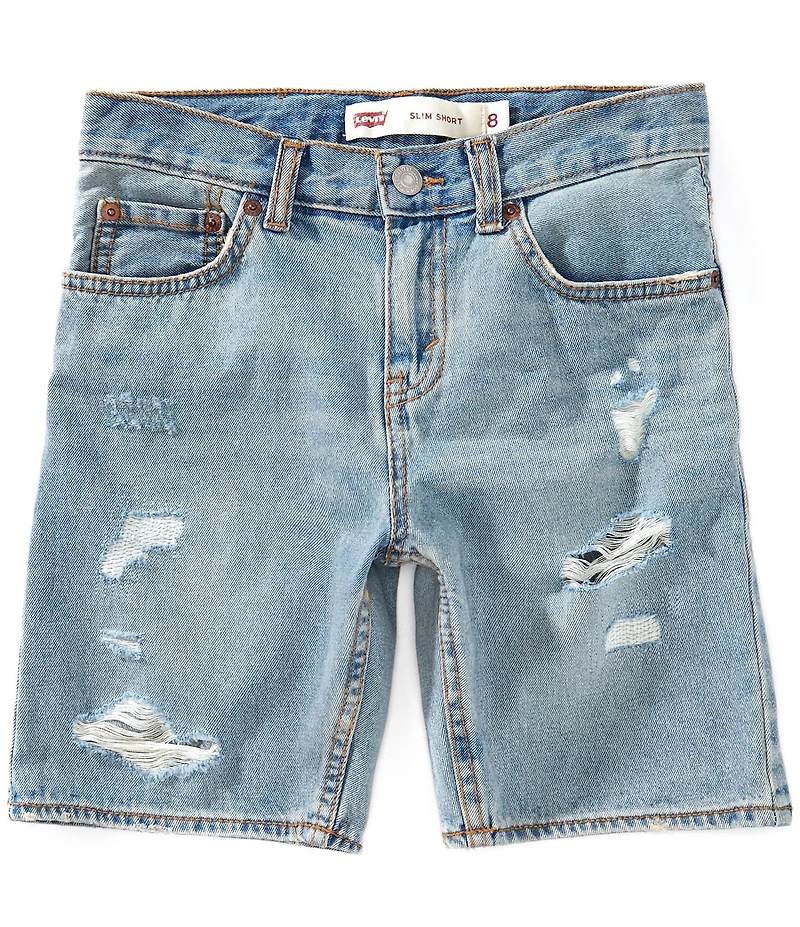 Levi's® Big Boys Distressed Slim Fit Denim Shorts