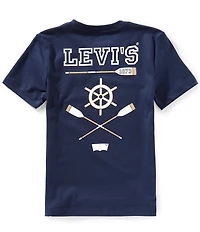 Levi's® Big Boys Short Sleeve Graphic Regatta T-Shirt