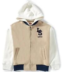 Levi's® Big Boys Long Sleeve Varsity Hood Jacket