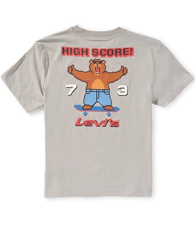 Levi's Big Boys Short Sleeve Pixelated Bear Tee