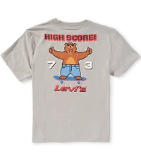 Levi's Big Boys Short Sleeve Pixelated Bear Tee