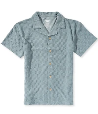 Levi's® Big Boys Short Sleeve Warp Printed Knit Camp Shirt