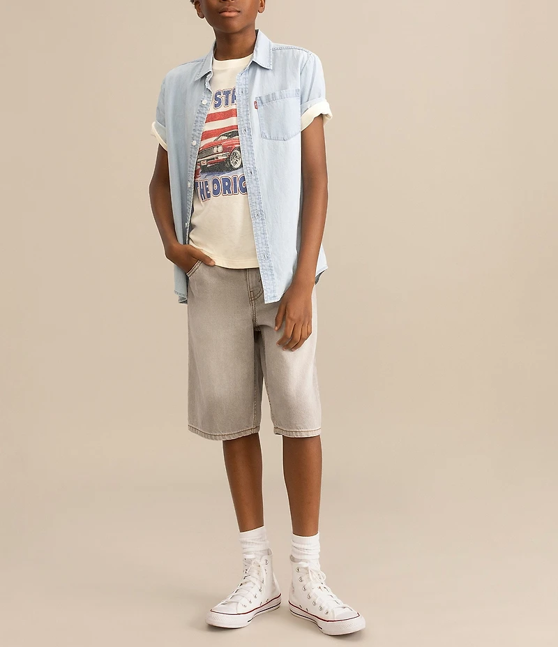 Levi's® Big Boys Wide Leg Baggy Denim Shorts