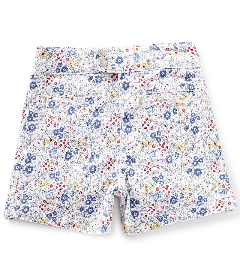Levi's® Big Girls Floral-Printed High-Rise Loose-Fit Twill Shorts