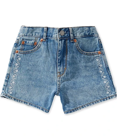 Levi's® Big Girls Cotton Embroidered Denim Shorts