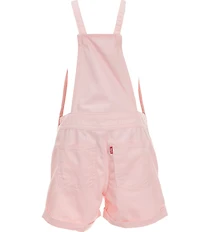 Levi's Big Girls Rolled Cuff Adjustable Straps Knotted Shortall
